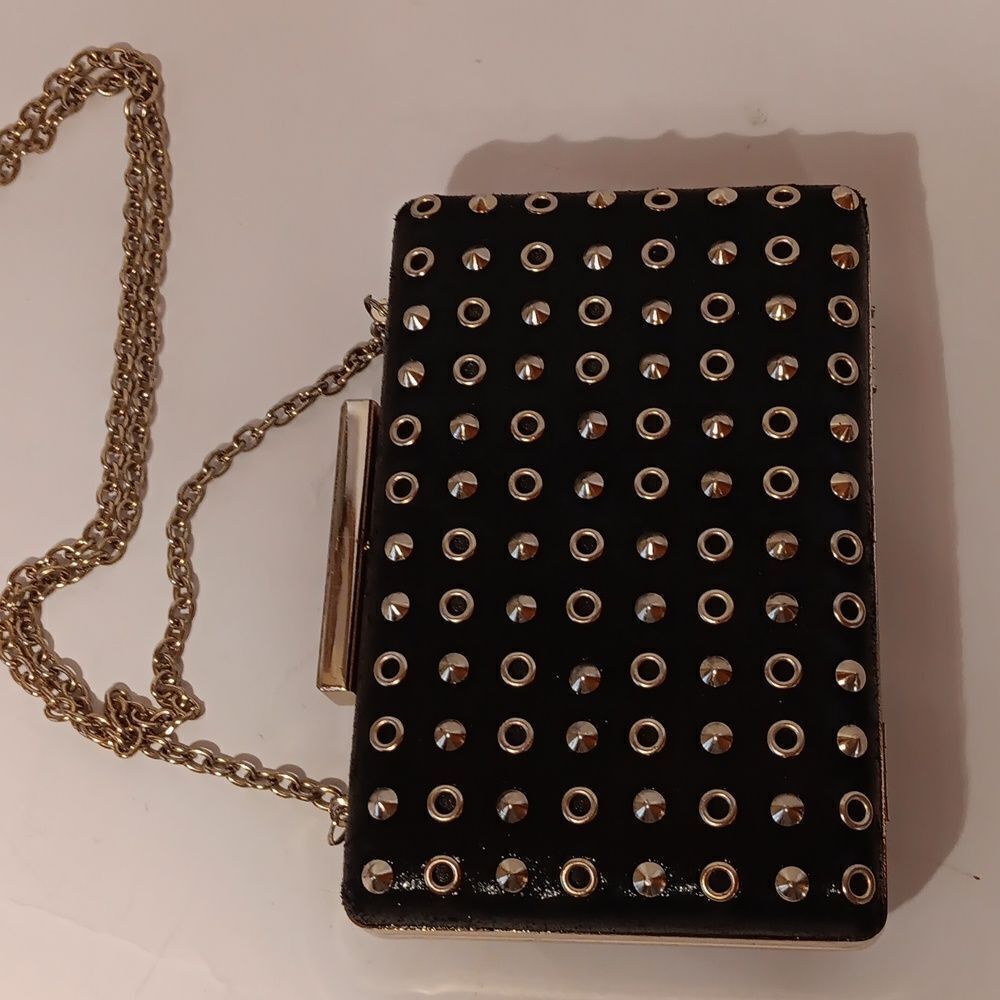 Expressions Studded Clutch Bag. Mini Bag. Whimsigoth. Edgy.